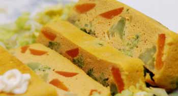 BUDIN DE POLENTA Y VERDURA